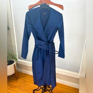 Tahari ASL blue wrap dress